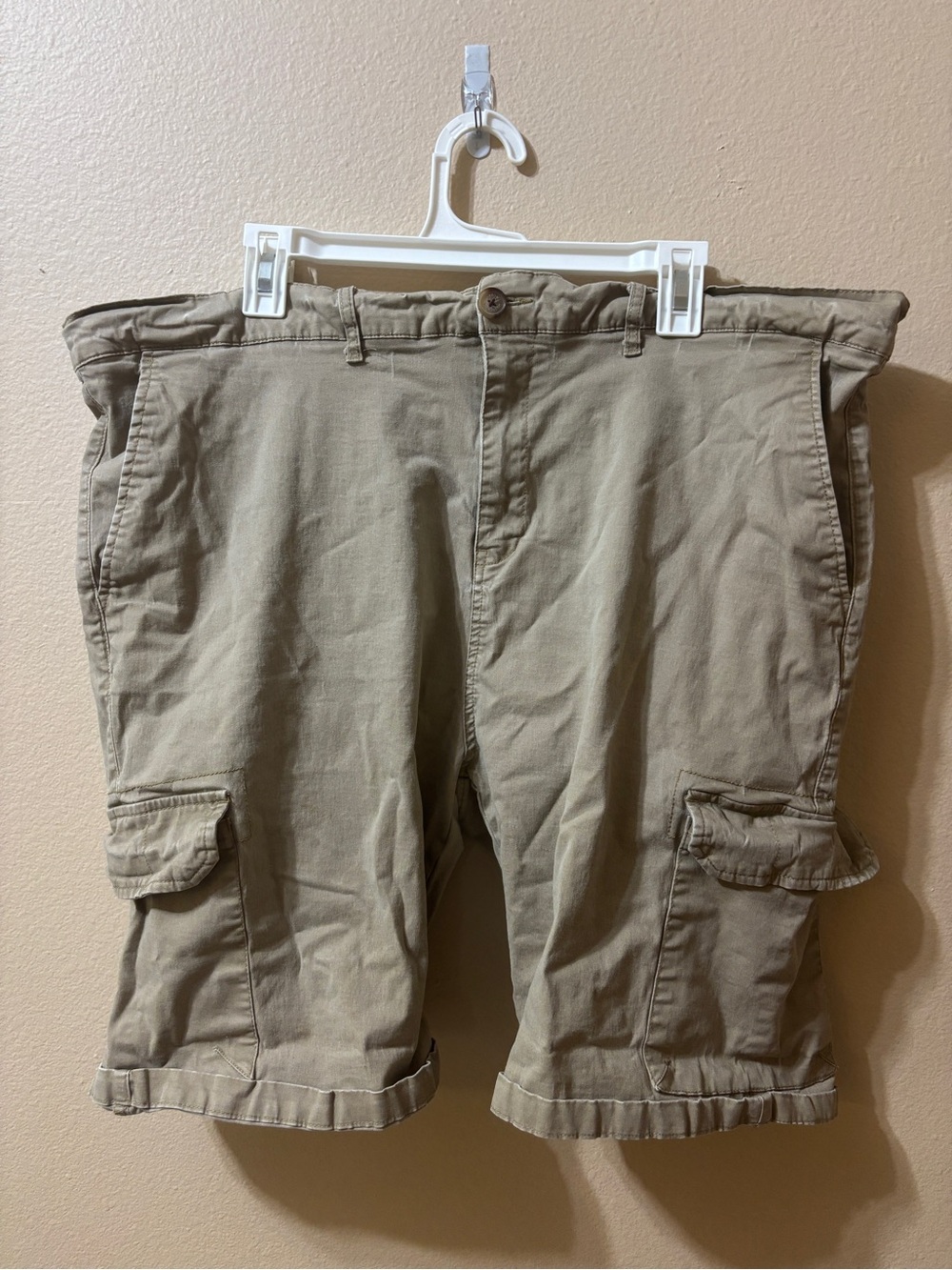 Men's Hudson & Barrow NYC Gentlemen's Outfitters Camo Cargo Short 44 Tan